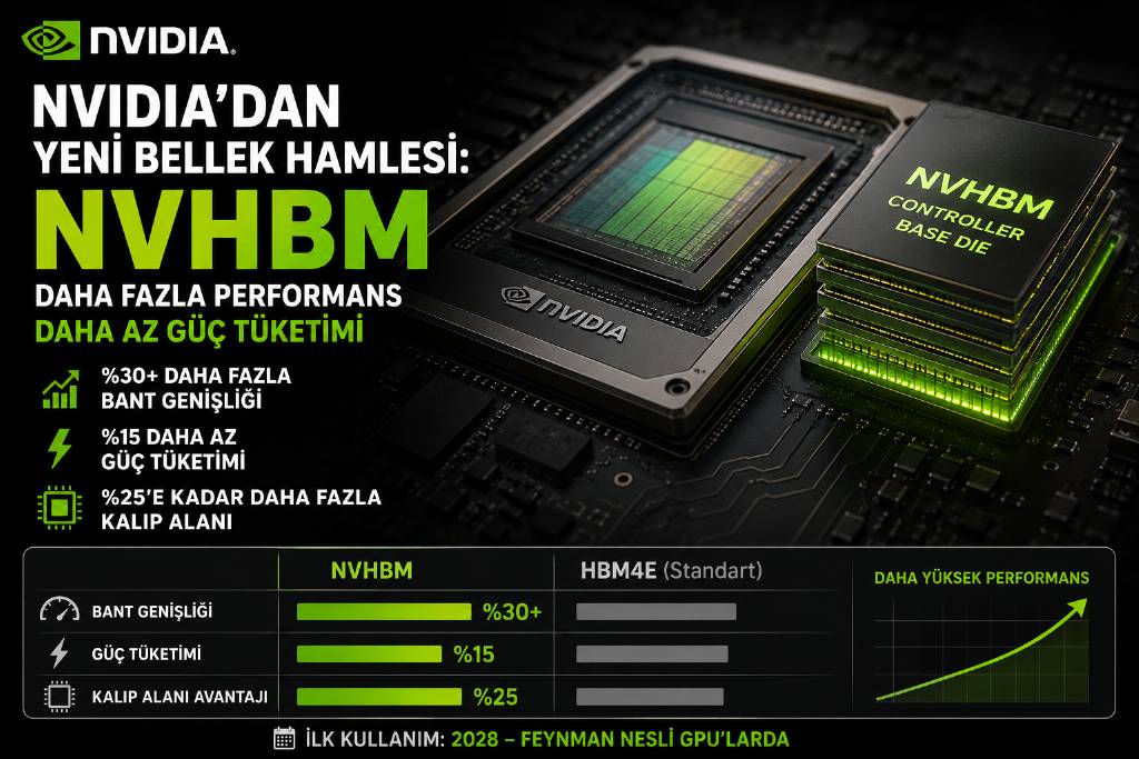 Nvdia'dan yapay zeka GPU'ları için yeni hamle
