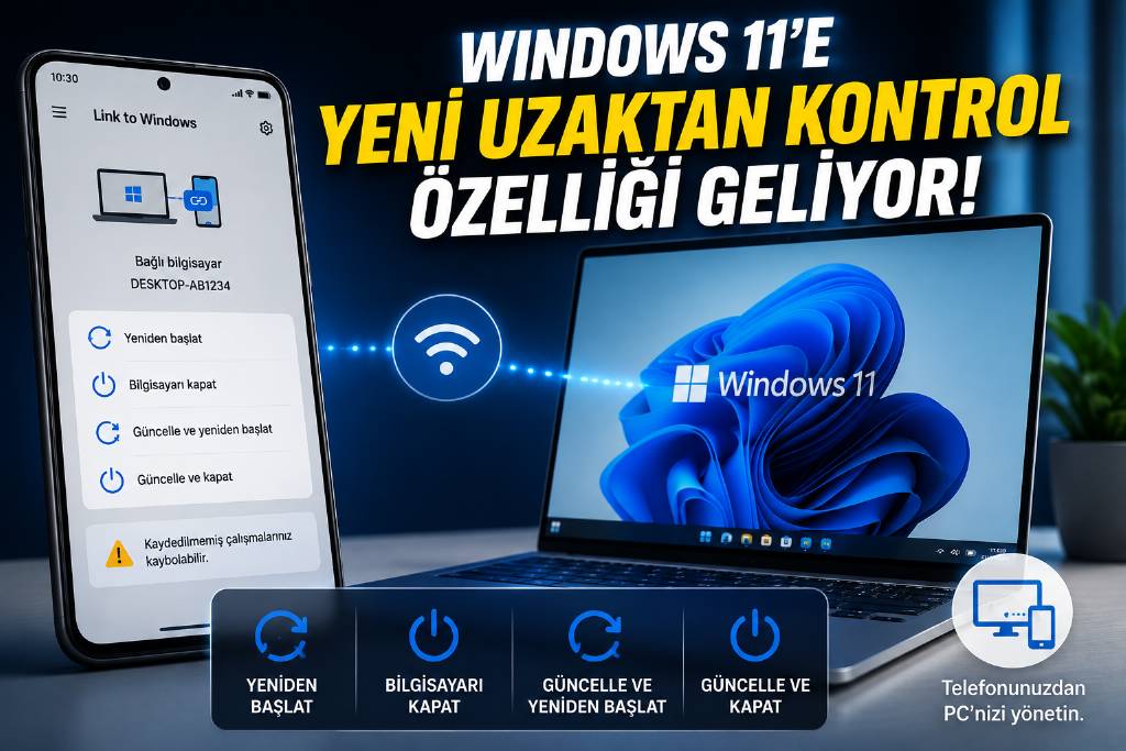 Windows 11'e yeni uzaktan kontrol özelliği