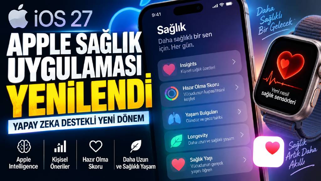 Apple, yapay zekayla yenilenen Sağlık uygulamasını tanıttı