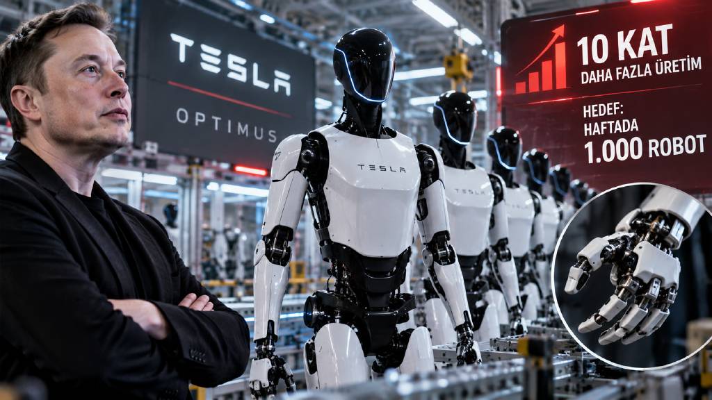 Tesla, Optimus üretimini 10 kat arttırdı