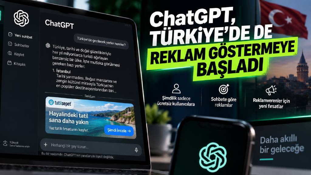 ChatGPT’nin reklam dönemi Türkiye'de
