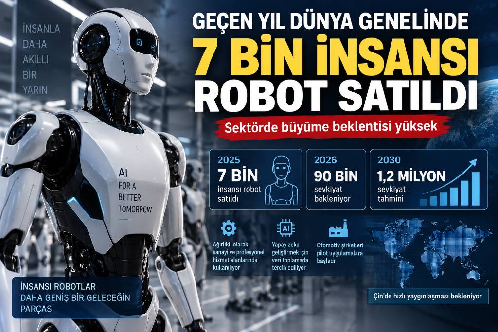 İnsansı robot pazarı büyüyor: "2030'da 1,2 milyon sevkiyat"