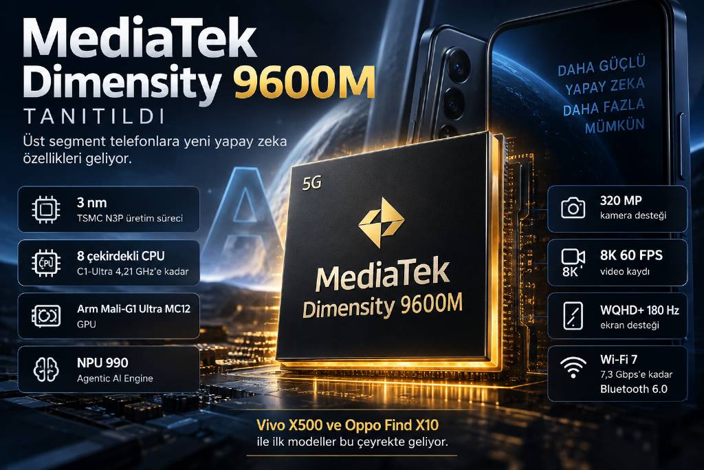 Mediatek Dimensity 9600 tanıtıldı
