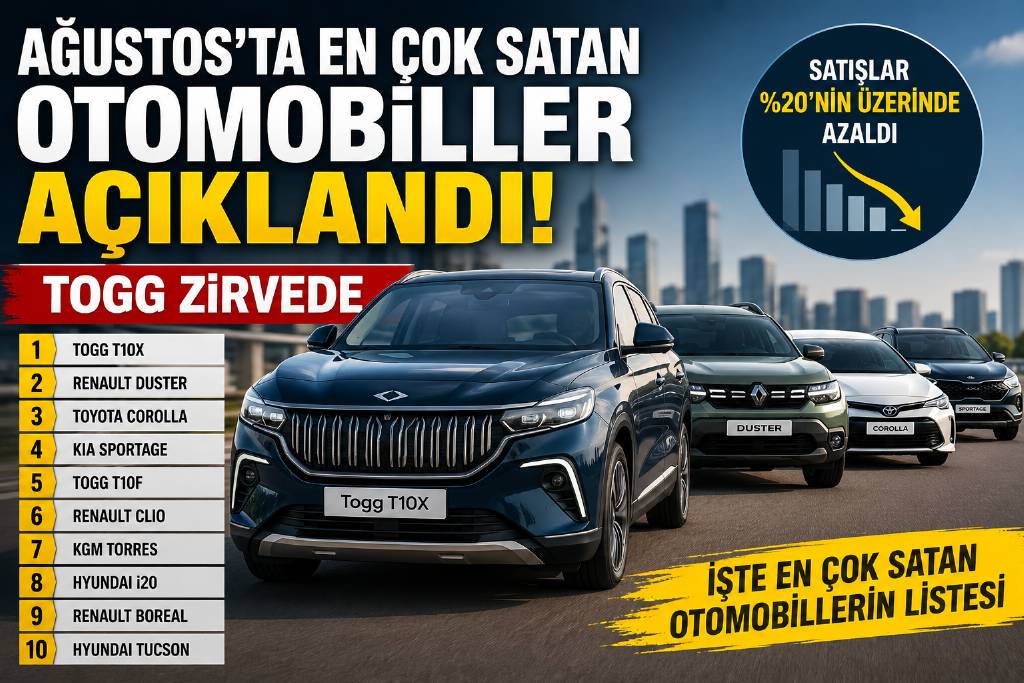 Otomotiv pazarında Ağustos 2026 verileri açıklandı
