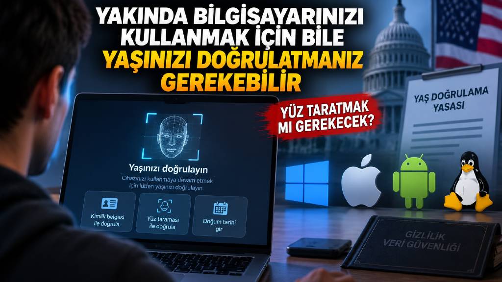 Yaş bilgisi işletim sistemi seviyesine taşınıyor
