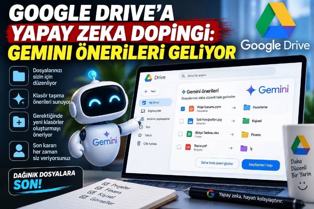 Google Drive'a Gemini desteği geliyor